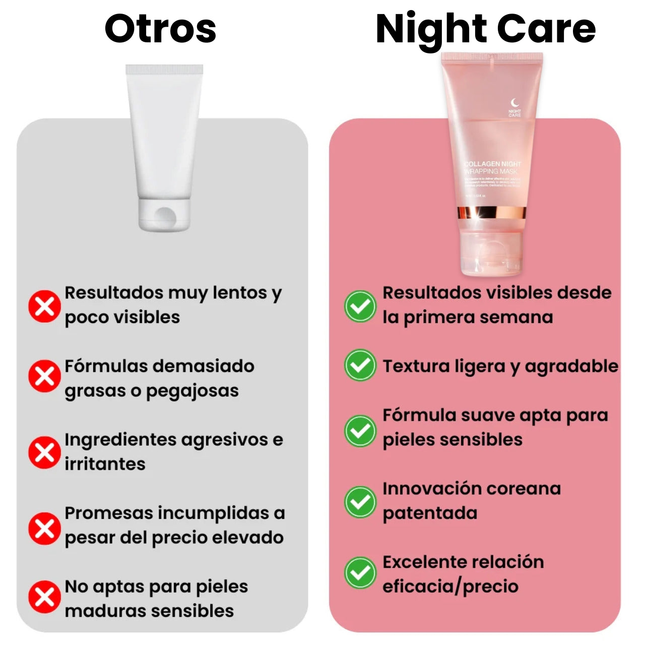 Mascarilla coreana facial de colágeno